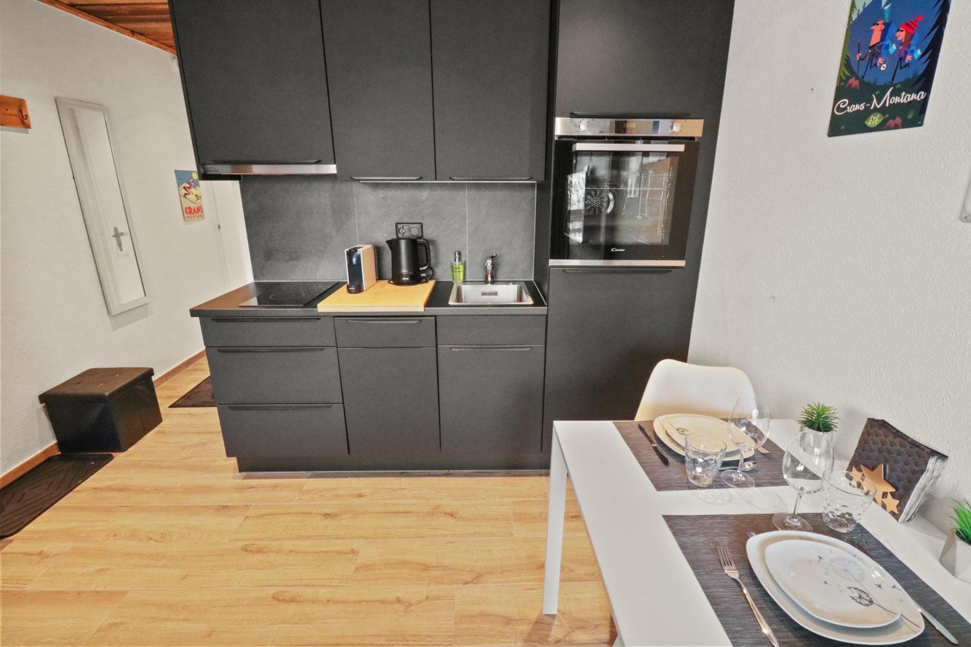 Joli Studio Avec Parking Gratuit Crans-Montana Exterior photo