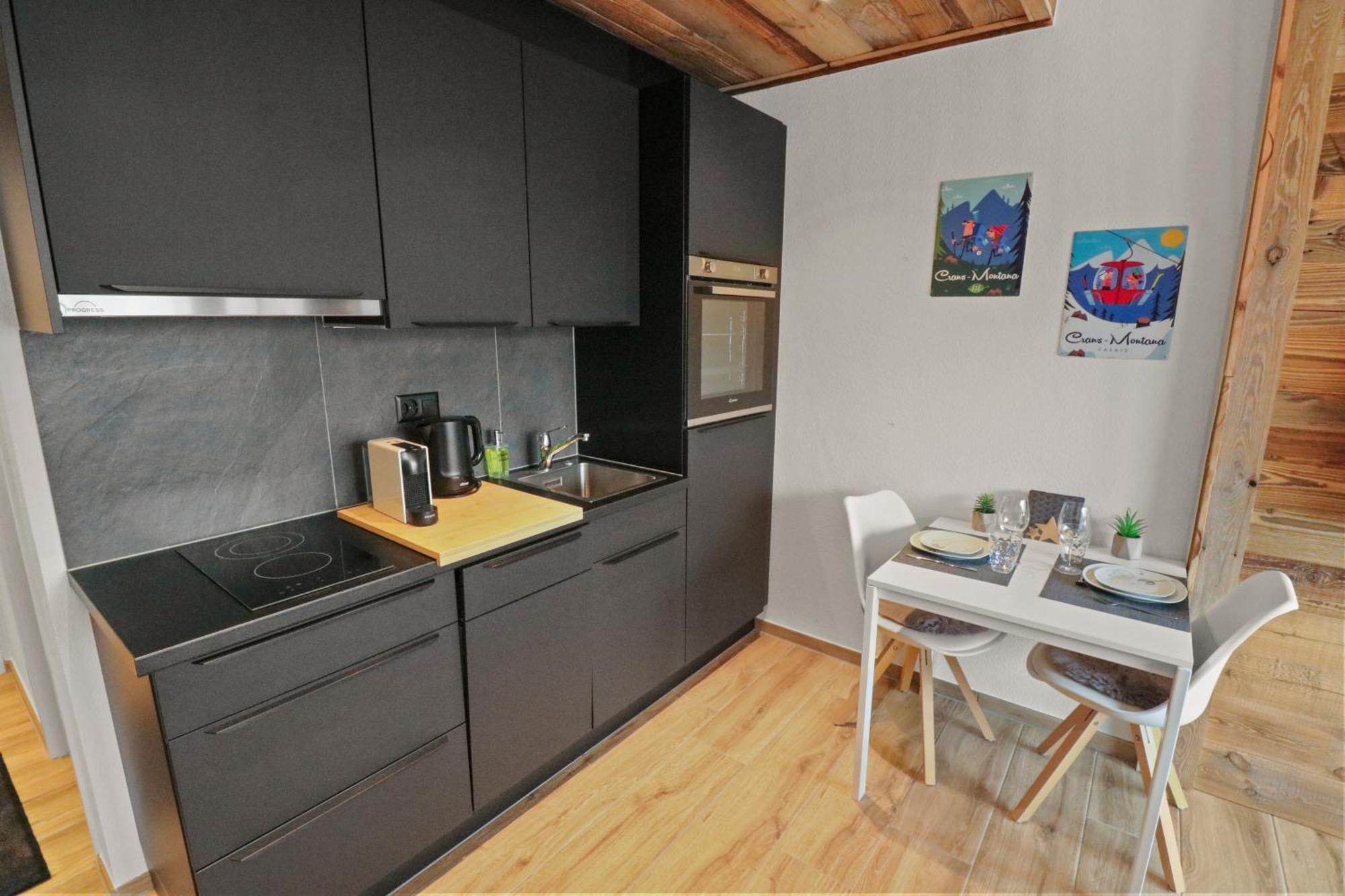 Joli Studio Avec Parking Gratuit Crans-Montana Exterior photo