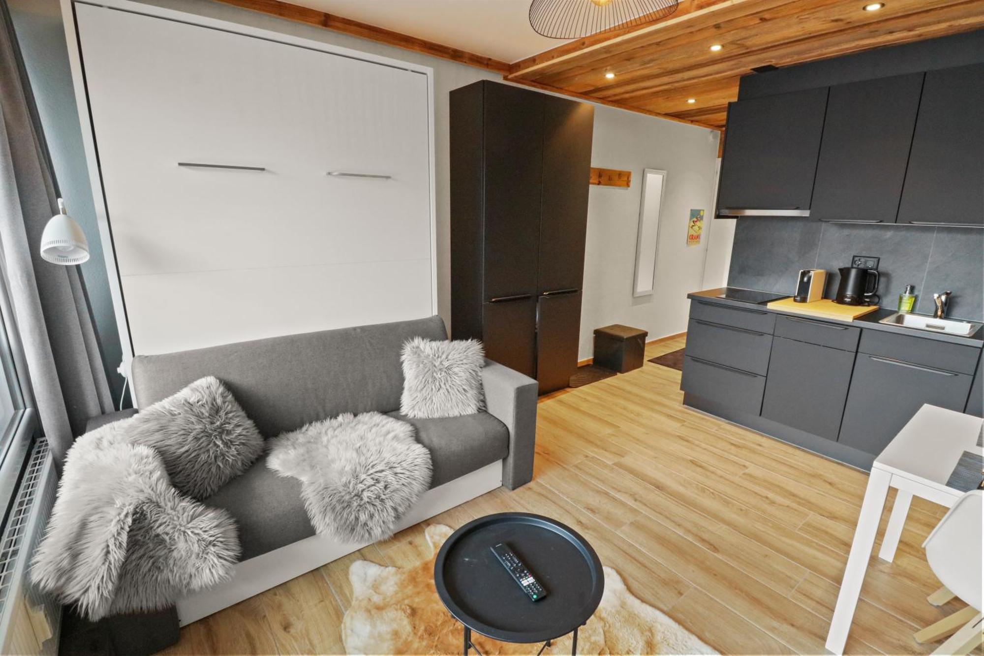 Joli Studio Avec Parking Gratuit Crans-Montana Exterior photo
